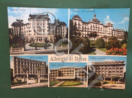 Cartolina Alberghi di Stresa - Albergo Regina - Albergo Isole …