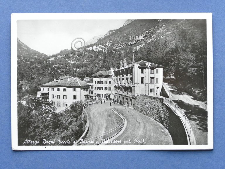 Cartolina Albergo Bagni Vecchi di Bormio e Belvedere - 1950 …