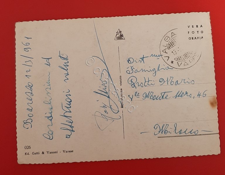 Cartolina Albergo Piambello Boarezzo - 1961