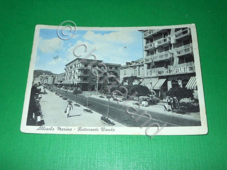 Cartolina Albisola Marina- Ristorante Wanda 1956