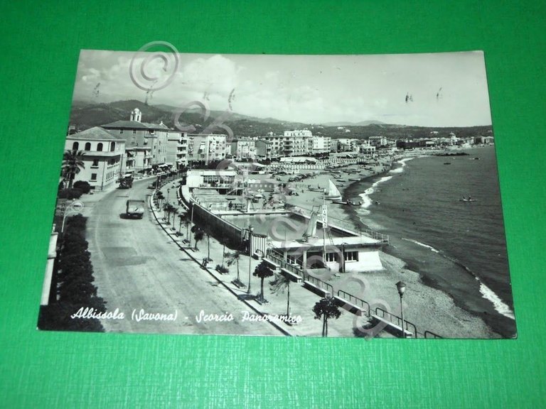 Cartolina Albissola - Scorcio panoramico 1957.