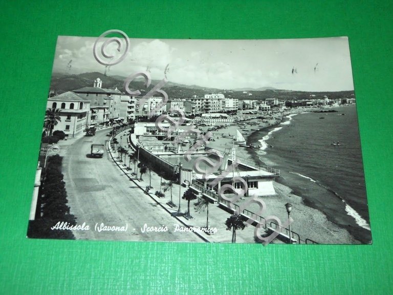 Cartolina Albissola - Scorcio panoramico 1957.