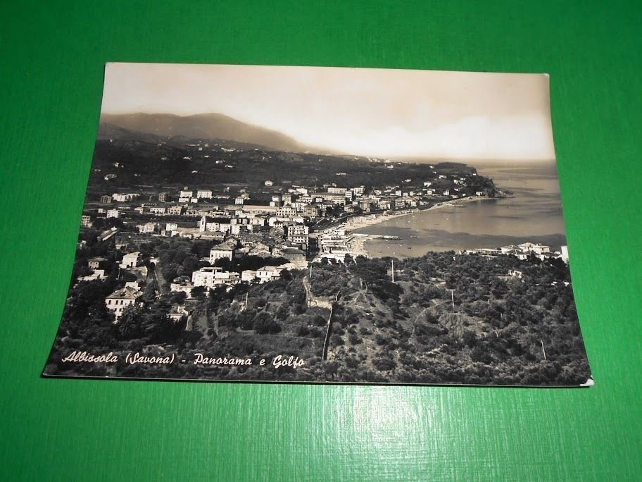 Cartolina Albissola ( Savona ) - Panorama e Golfo 1959.