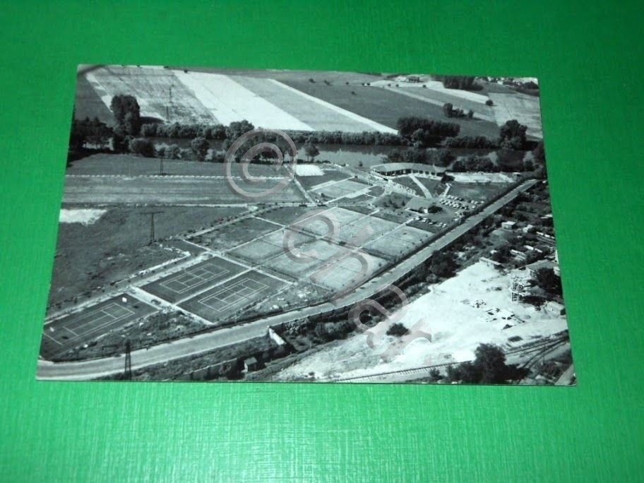 Cartolina Alessandria - Canottieri Tanaro Tennis Club - Veduta aerea …