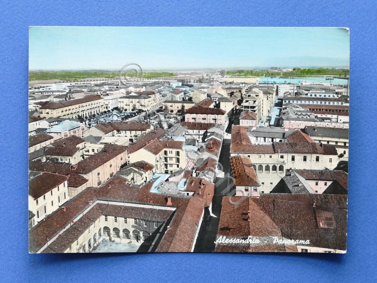 Cartolina Alessandria - Panorama . 1956