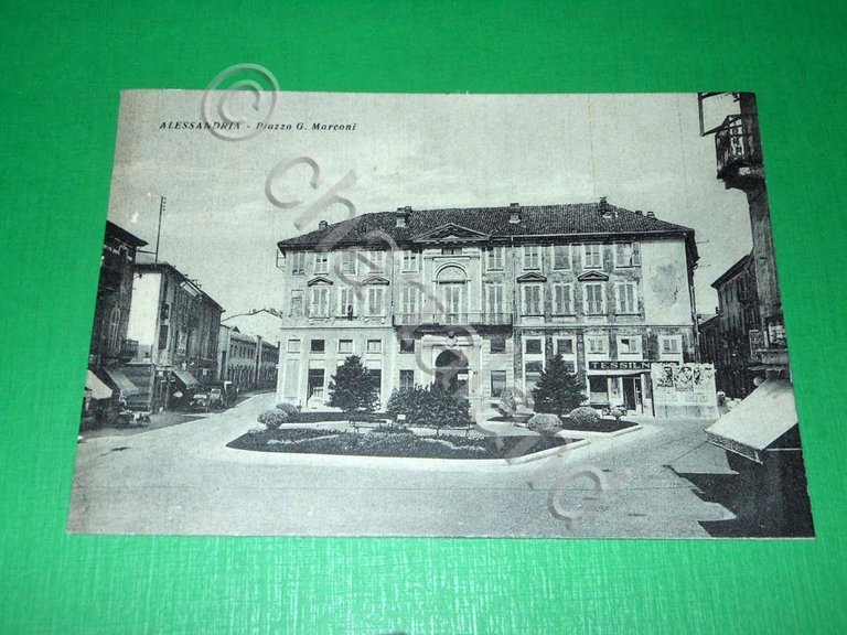 Cartolina Alessandria - Piazza G. Marconi 1950 ca