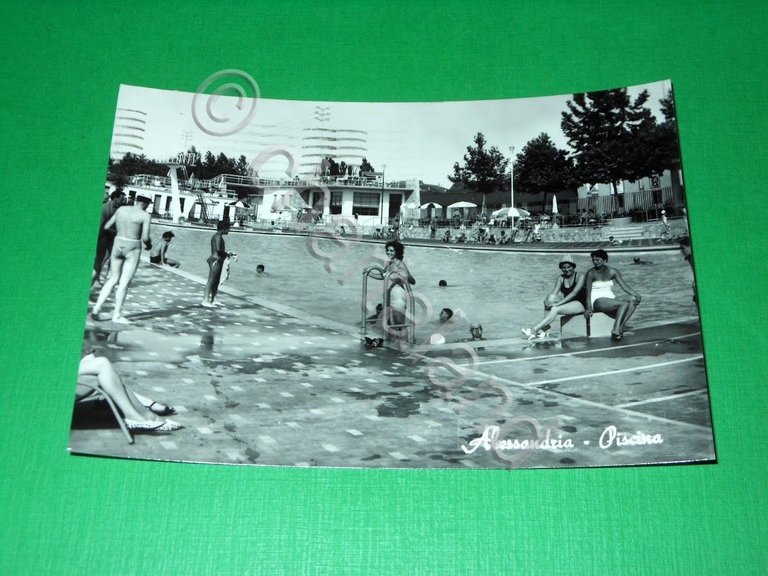 Cartolina Alessandria - Piscina 1957