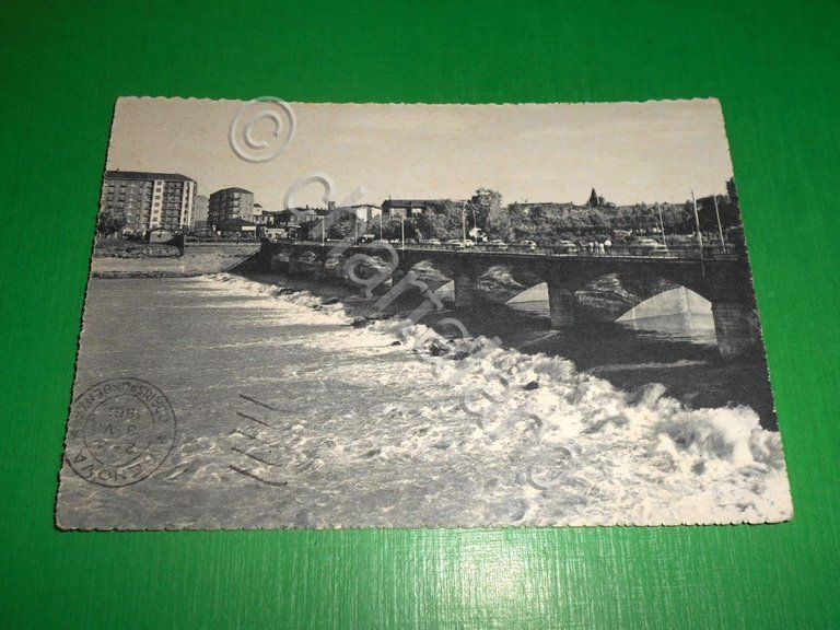 Cartolina Alessandria - Ponte sul Tanaro 1962