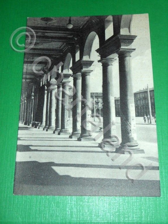 Cartolina Alessandria - Portici Piazza Garibaldi 1950 ca