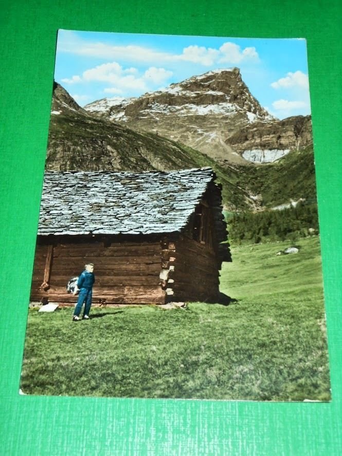 Cartolina Alpe Devero - Cima della Rossa 1961.