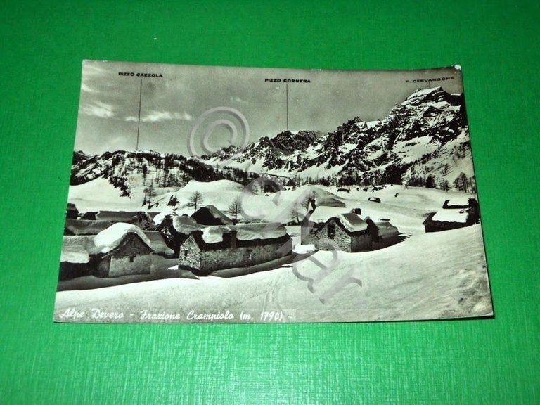 Cartolina Alpe Devero - Frazione Crampiolo - 1959