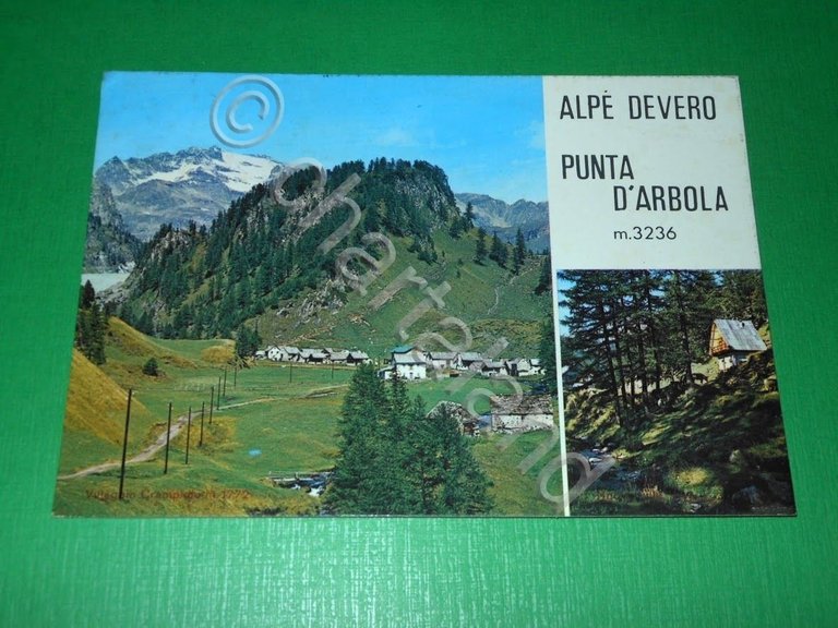 Cartolina Alpe Devero - Punta d' Arbola 1971
