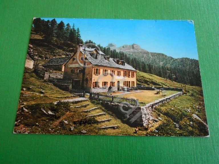Cartolina Alpe Veglia - Albergo Lepontino 1977.