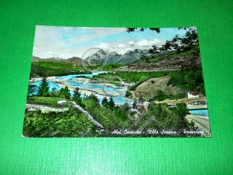 Cartolina Alpi Carniche - Villa Santina - Panorama 1959 | Immagine Gallery 2