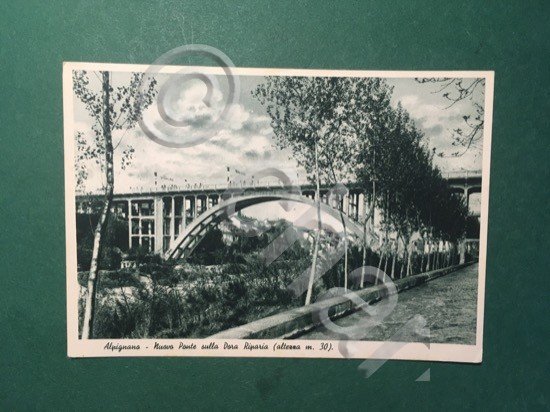 Cartolina Alpignano - Nuova Ponte sulla Dora Riparia - 1936