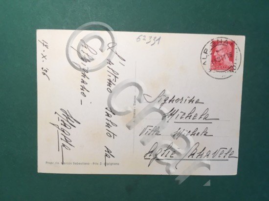 Cartolina Alpignano - Nuova Ponte sulla Dora Riparia - 1936