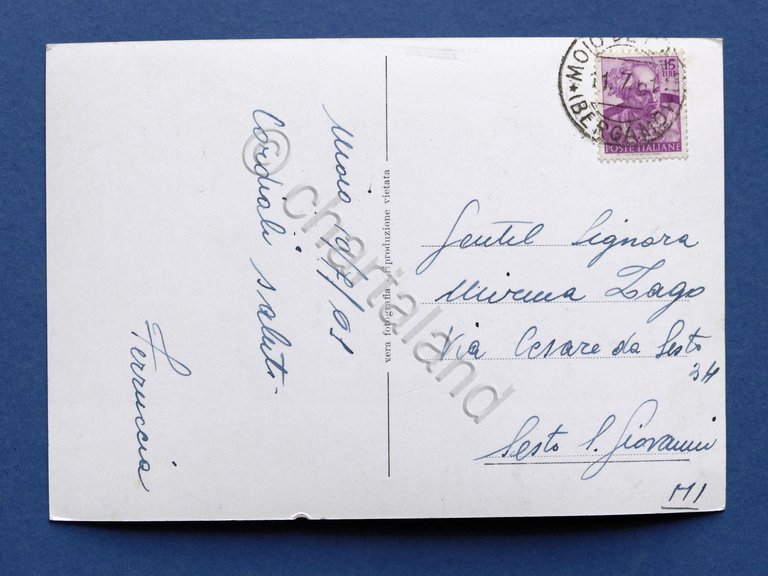 Cartolina Alta Valle Brembana - Moio - Panorama - 1961