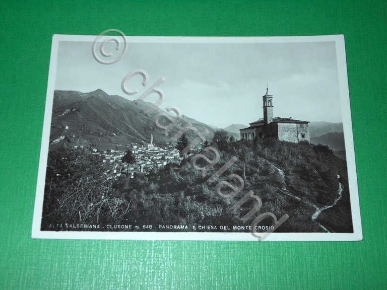 Cartolina Alta Valseriana - Clusone - Panorama e Chiesa del …