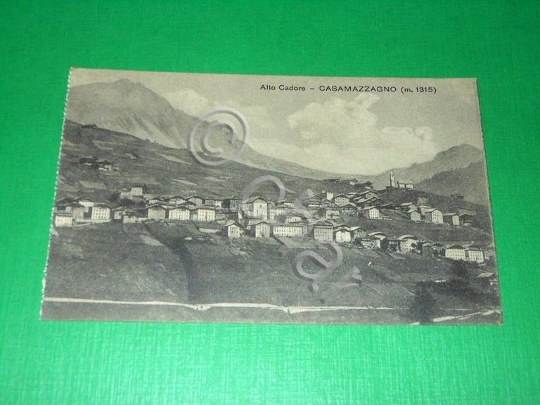 Cartolina Alto Cadore - Casamazzagno - Panorama 1920 ca.