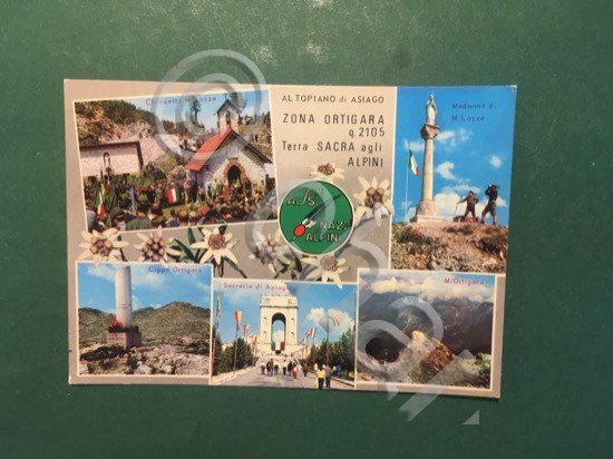 Cartolina Altopiano Di Asiago - Zona Ortigara - Terra sacra …