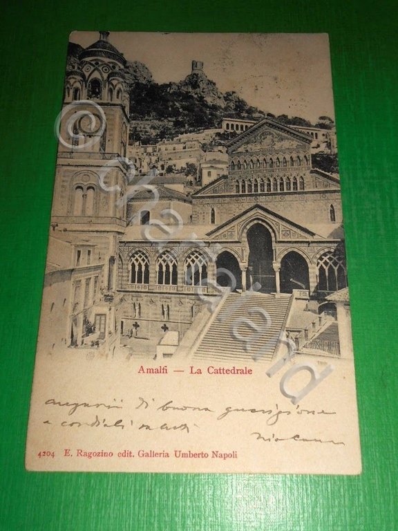 Cartolina Amalfi - La Cattedrale 1910 ca
