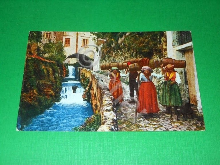 Cartolina Amalfi - La Valle dei Mulini - Portatrici di …