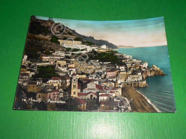 Cartolina Amalfi - Panorama 1956