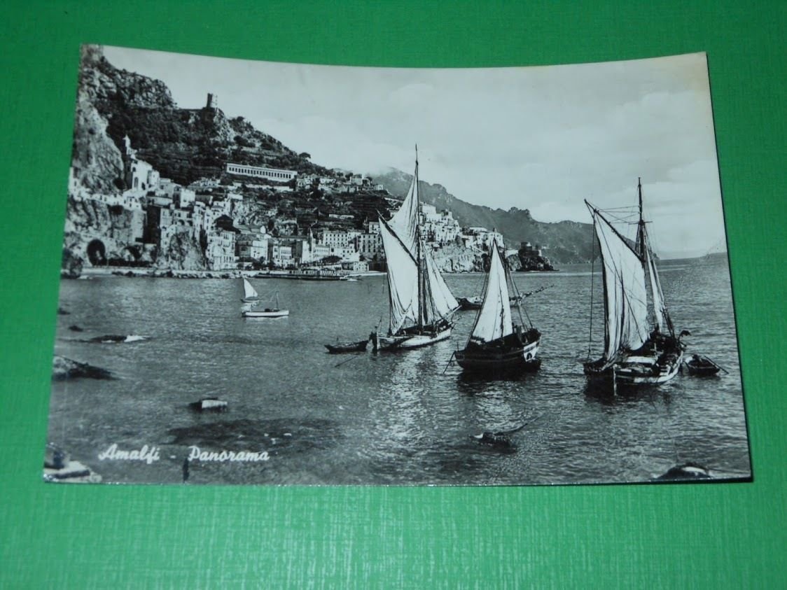 Cartolina Amalfi - Panorama 1965.