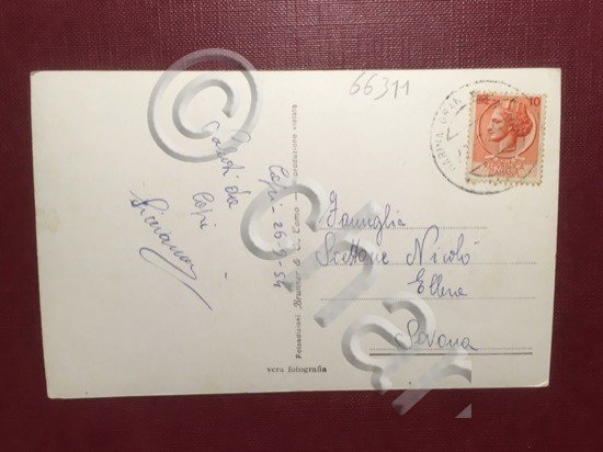 Cartolina Anacapri Vista dalla Seggiovia di M. Solaro - 1954