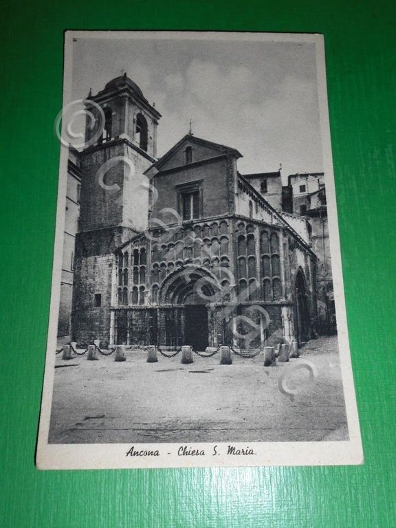 Cartolina Ancona - Chiesa S. Maria 1940 ca