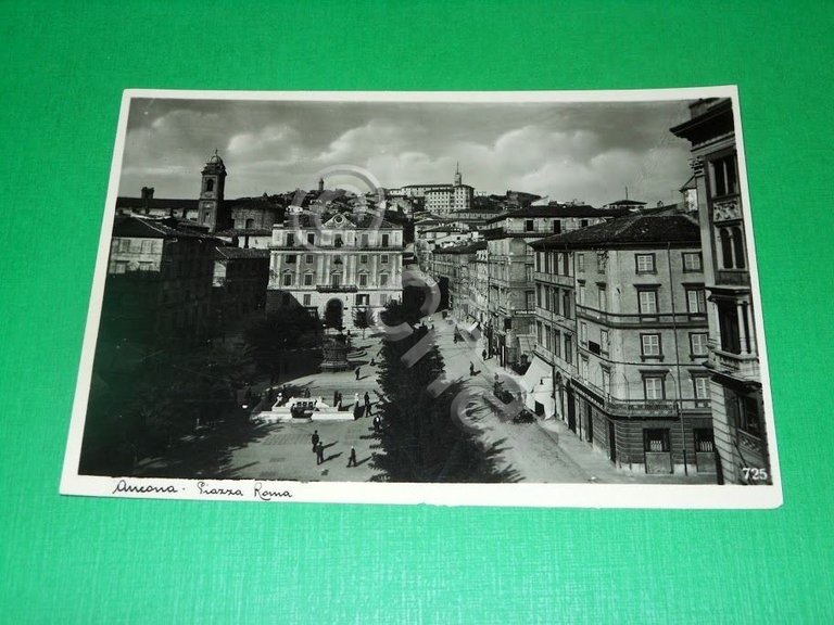 Cartolina Ancona - Piazza Roma 1935 ca
