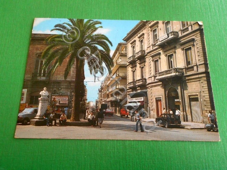 Cartolina Andria - Piazza M. R. Imbriani 1982.