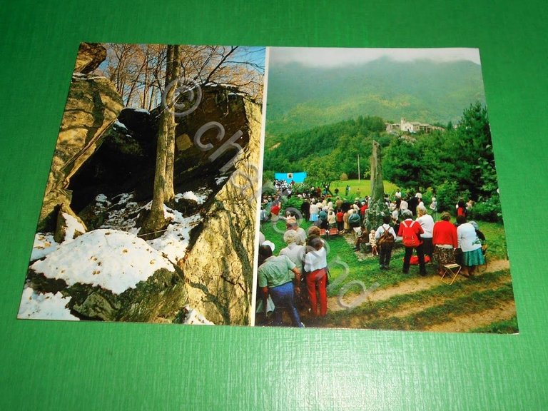 Cartolina Angrogna - Monumento di Chanforan - Ghieisa d'la Tana …