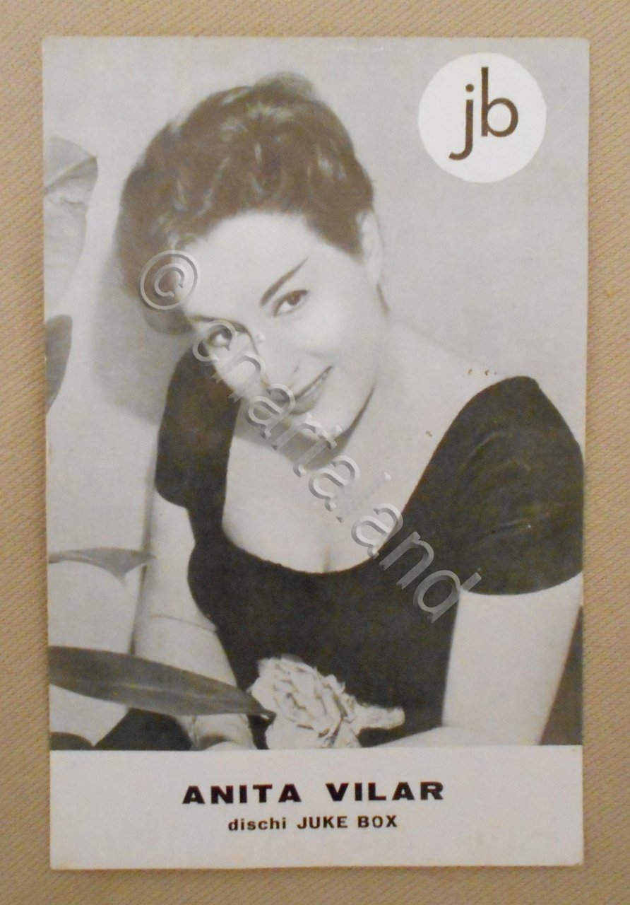 Cartolina ANITA VILAR dischi JUKE BOX - 1954 ca. | Immagine principale