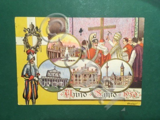 Cartolina Anno Santo - 1950
