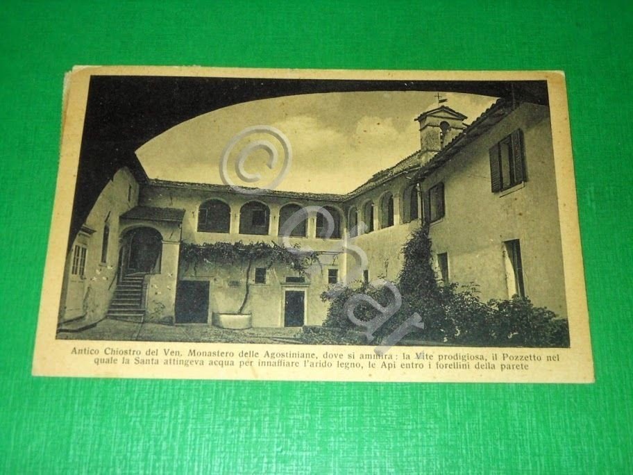 Cartolina Antico Chiostro del Monastero delle Agostiniane ( Cascia ) …