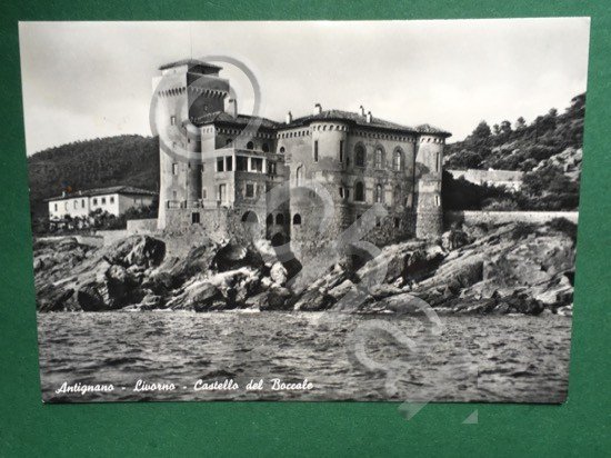 Cartolina Antignano - Livorno - Castello del Boccale - 1958