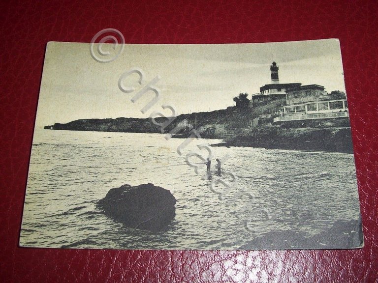 Cartolina Anzio - Arco Muto e Faro 1959