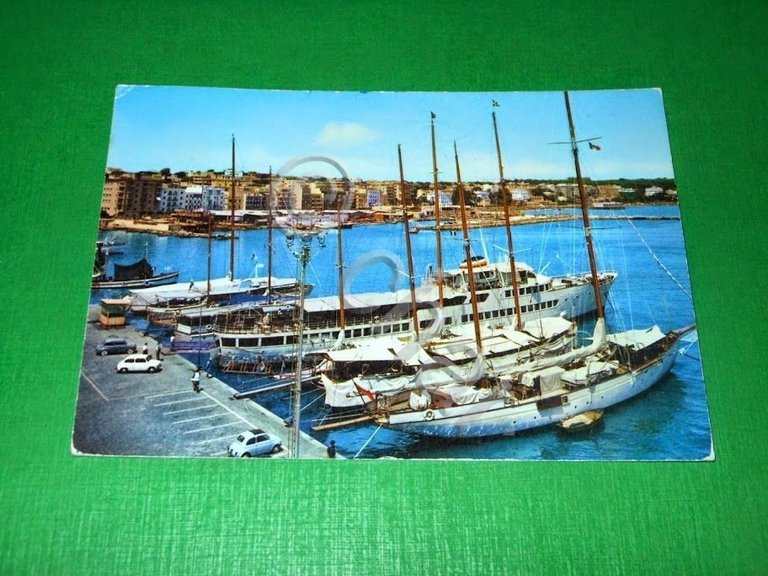 Cartolina Anzio - Il Porto 1973.