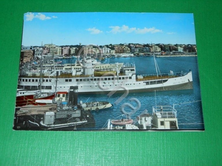 Cartolina Anzio - Panorama dal porto 1960 ca