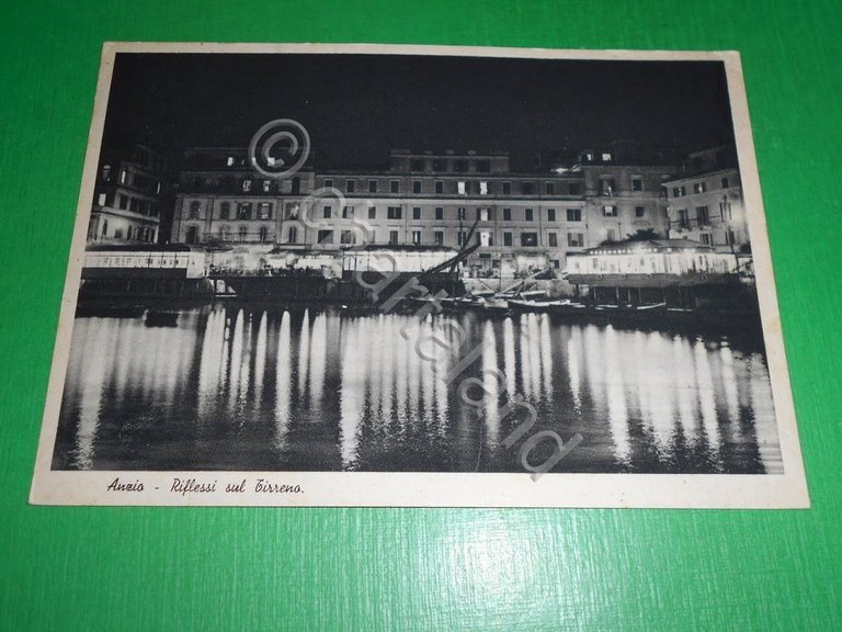 Cartolina Anzio - Riflessi sul Tirreno 1939