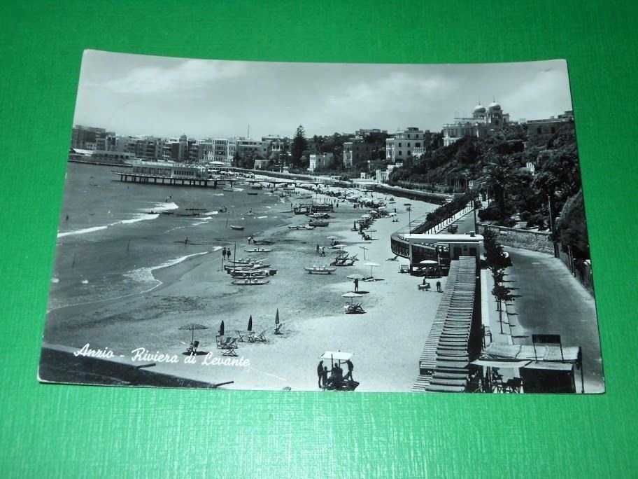 Cartolina Anzio - Riviera di Levante 1955 ca.