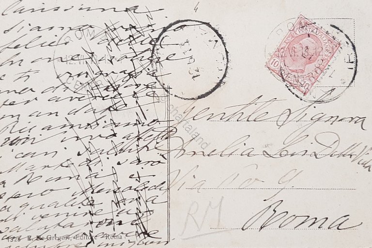 Cartolina Anzio - Villino Caterini sulla spiaggia di Ponente - …