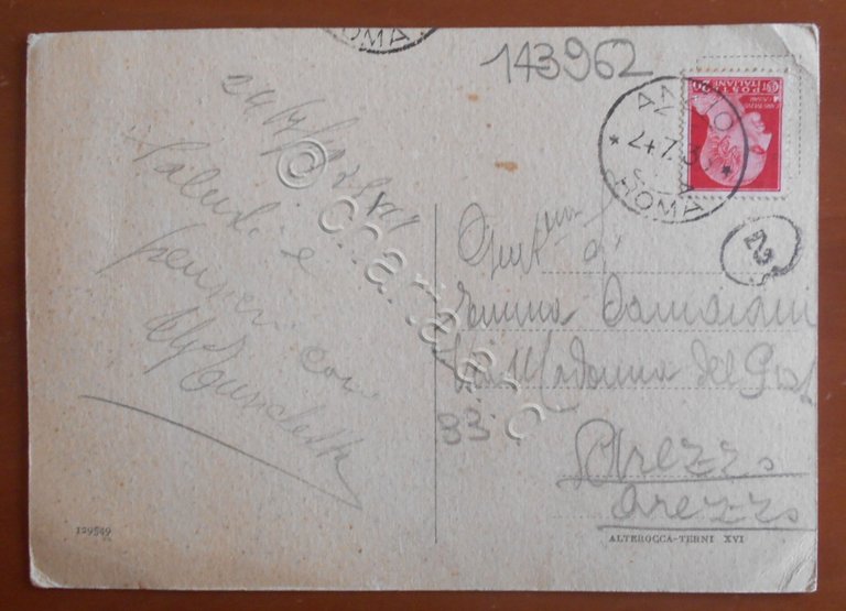 Cartolina Anzio (Lazio) - Il Porto - 1938