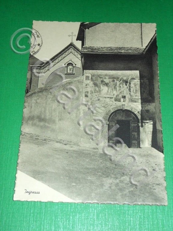 Cartolina Aosta - Educatorio S. Giuseppe - Ingresso 1968