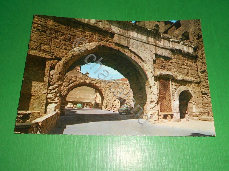 Cartolina Aosta - Porte Pretoriane 1960 ca.