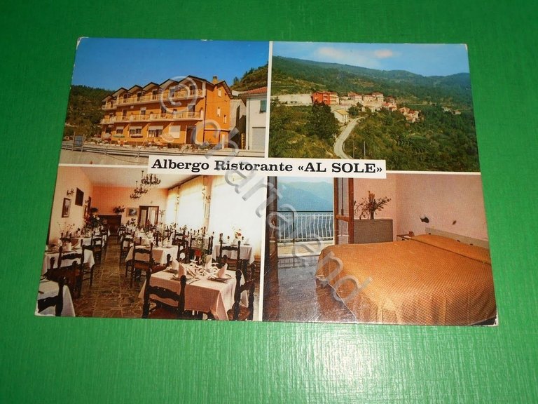 Cartolina Aquila D'Arroscia - Albergo Ristorante Al Sole 1990 ca | Immagine Gallery 2
