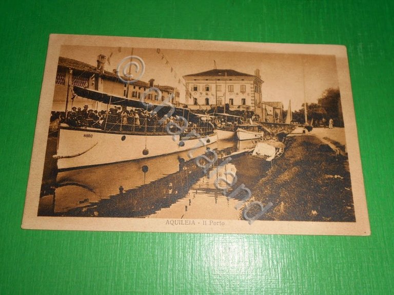 Cartolina Aquileia - Il Porto 1916.