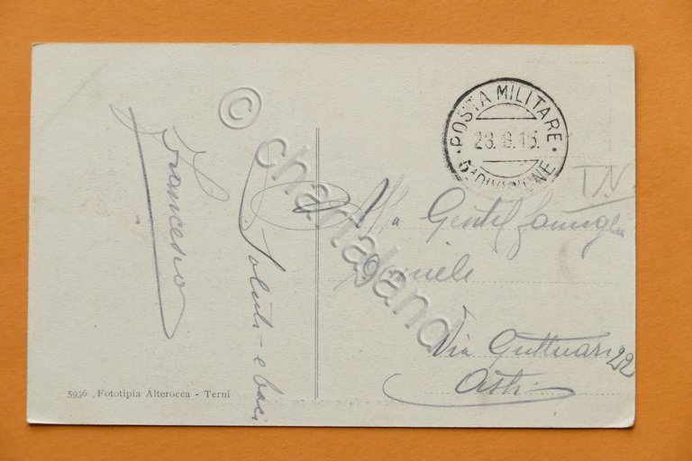 Cartolina Arco - Panorama parziale - 1915.