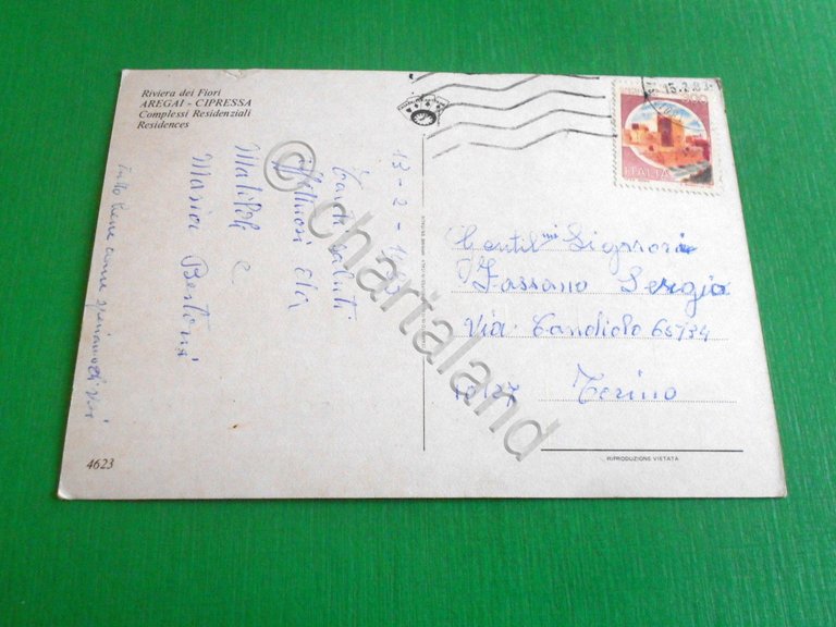 Cartolina Aregai - Cipressa - Complessi Residenziali 1983.